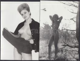 cca 1970 Mindenkivel egy-egy randi, 4 db finoman erotikus fénykép, 14x9 cm és 12x18 cm /
cca 1970 4 ...