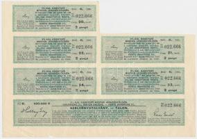 Budapest 1925. "Magyar Királyság 5%-kal kamatozó Járadékkölcsön Államadóssági Kötvény" 500...