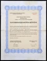 Kiskunhalas 1986. "Kiskunhalas Város Tanácsa" tanterem-fejlesztési kötvény 10.000Ft-ról T:II-,III