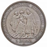 1907KB 5K Ag "Ferenc József koronázásának 40. évfordulója" U.P jelzés nélküli Artex-veret ...