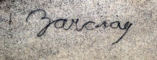 Barcsay jelzéssel: Fekvő női akt. Szén, papír, üvegezett keretben, 43×57 cm