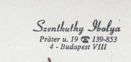 cca 1970 Szentkuthy Ibolya: Magány, pecséttel jelzett vintage fotóművészeti alkotás, 21x15,5 cm
