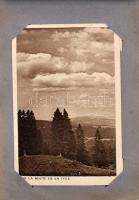 Régi képeslapalbum 63 db régi főleg francia városképes lappal (19,5 cm x 12,5 cm) / Old postcard alb...