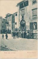 Lovran, Kirchen Platz / Church Square, Zehentner butcher's shop