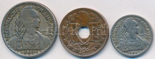 Francia Indokína 1938. 1/2c Br + 1941. 10c Cu-Ni + 20c Cu-Ni T:2-
French Indo-China 1938. 1/2 Cent B...