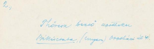 cca 1935 Thöresz Dezső (1902-1963): Alpesi táj, aláírt vintage fotóművészeti alkotás, 21x17,5 cm