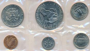 Amerikai Egyesült Államok 1978D 1c-1$ (6xklf) forgalmi sor szettben T:1
USA 1978D 1 Cent - 1 Dollar ...