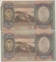 1943. 1000P (4x) sorszámkövetők T:I-,II,III