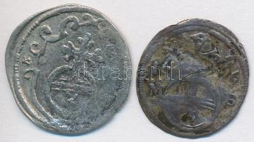 Német Államok / Saxe-Altenburg 1622WA 3pf Ag + Szilézia / Brieg 1696MB 3pf Billon T:3,3-
German Stat...