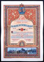 Románia 1945. "Független Honvédelmi Alap" 4%-os kötvény 100 és 500L-ről T:II,II-
Romanai 1...