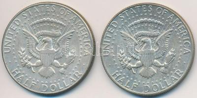 Amerikai Egyesült Államok 1966. 1/2$ Ag "Kennedy" (2x) T:2
USA 1966. 1/2 Dollar Ag "K...