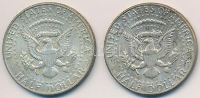 Amerikai Egyesült Államok 1967. 1/2$ Ag "Kennedy" (2x) T:2
USA 1967. 1/2 Dollar Ag "K...