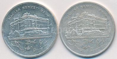 1992. 200Ft Ag "MNB" (2x) T:2,2-