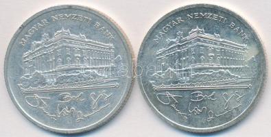 1992. 200Ft Ag "MNB" (2x) T:2,2-