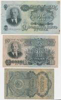 Szovjetunió 1947. 5R + 10R + 25R + 50R T:III,III-
Soviet Union 1947. 5 Rubles + 10 Rubles + 25 Ruble...