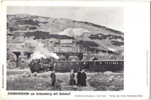 Schneeberg, Bahnhof, Zahnradbahn / Railway station, rack railway