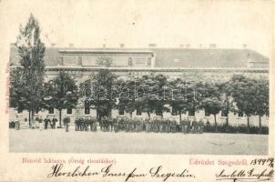 1899 Szeged, Honvédlaktanya, Őrség elosztásakor (r)