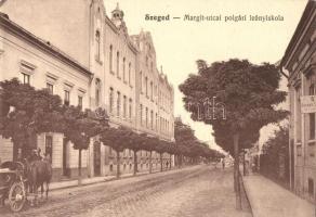 Szeged, Margit utca, polgári leányiskola, Bartos Lipót kiadása