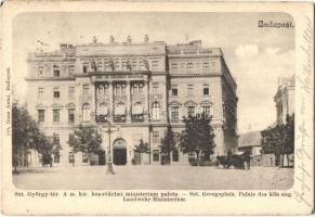 Budapest I. Szent György tér, Honvédelmi Minisztérium, Ganz Antal 18. (EK)