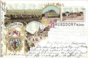 Haugsdorf, Art Nouveau, floral, litho