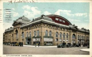 Canton, City Auditorium, automobiles (b)