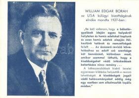 William Edgar Borah, irredenta, Magyar Nemzeti Szövetség kiadása