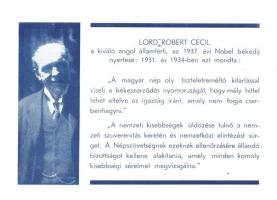 Lord Robert Cecil, irredenta, Magyar Nemzeti Szövetség kiadása