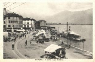 Lovere, Il porto, Lago Sebino / port, steamship