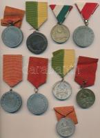 ~1950. 9db vegyes fém díjérem, közte sakk, atlétika, mindegyik szalaggal T:vegyes