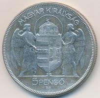 1930. 5P Ag "Horthy jobbra" T:3 
Adamo P8