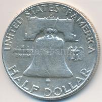 Amerikai Egyesült Államok 1960D 1/2$ Ag "Franklin" T:2-
USA 1960D 1/2 Dollar Ag "Fran...
