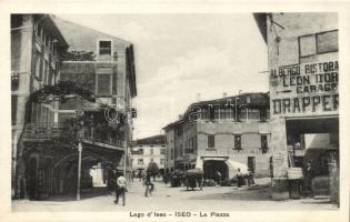 Iseo, La Piazza / square, hotel and restaurant, pastry shop