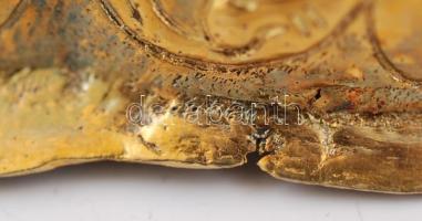 Ezüst (Ag.) kehely, talprész: tűz aranyozott, pótolt csiszolt lápisz lazúrit kövekkel díszített, pon...