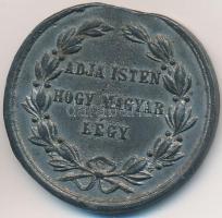 1860. "Érem Kisfaludy Sándor Emlékéül / Adja Isten Hogy Magyar Légy" Sn emlékérem (33,5mm)...