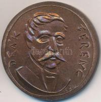 Ifj. Szlávits László (1959-) DN "Deák Ferenc / Emlékül a Magyar Honvédségtől" Br emlékérem (39mm) T:2