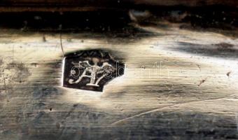 Ezüst (Ag.) áttört antik kosár puttós jelenettel, jelzett(pA), poncolt, jó állapotban, 25×20 cm, net...