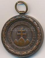 ~1930. "Középfokú Iskolák Sportköreinek Országos Szövetsége - Versenydíja / Dulce et decorum est pro patria mori (Édes és dicső dolog a hazáért meghalni)" Br díjérem (30mm) T:2