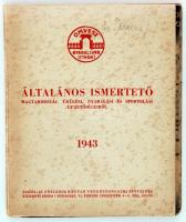 1943 OMVESZ Általános Ismertető Magyarország üdülési, nyaralási és sportolási lehetőségeiről. Kiadja Az Országos Magyar Vendégforgalmi Szövetség. Képekkel illusztrálva.  Papír kötésben