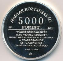 2011. 5000Ft Ag "Bibó István" T:PP felületi karc