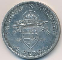 1938. 5P Ag "Szent István" T:2 polírozott
Adamo P8.1
