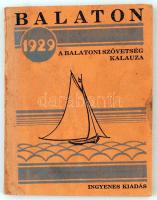Cséplő Ernő(szerk.): Balaton. A Balatoni Szövetség Kalauza. Ötödik kiadás. Balatonfüred, 1929, Balatoni Szövetség. Kiadói papírkötés, enyhén kopottas állapotban.