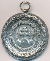 ~1930. "Középfokú Iskolák Sportköreinek Országos Szövetsége - Versenydíja / Dulce et decorum est pro patria mori (Édes és dicső dolog a hazáért meghalni)" ezüstözött Br díjérem (30mm) T:2-