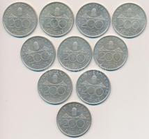 1994. 200Ft Ag "Deák" (10x) T:2,2-