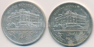 1992. 200Ft Ag "MNB" (2x) T:2,2-