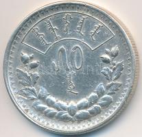 Mongólia 1925. 50M Ag "Soembo" T:2,2-
Mongolia 1925. 50 Mongo Ag "Soembo Arms" C...