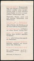 cca 1930-1940 A balatonboglári Kastély Pensio reklámprospektusa