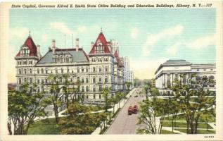 Albany, New York; State Capitol, Governor Alfred E. Smith State Office Building and Education Buildings