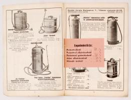 1936 Bp. V., Szabó Gyula Műszaki, Szőlészeti, Pincészeti Szaküzletének részletes, ábrákkal illusztrá...