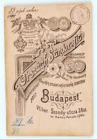 cca 1890-1900 Bp. VI. Országh Sándor és Fia Cs. és Kir. Udvari Műorgona Gyárosok részletes katalógusa, ábrákkal illusztrálva, 71p