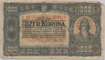 1923. 1000K nyomdahely jelölés nélkül T:III-